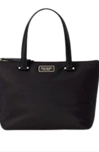 Kate Spade Dawn Black Nylon Medium Satchel